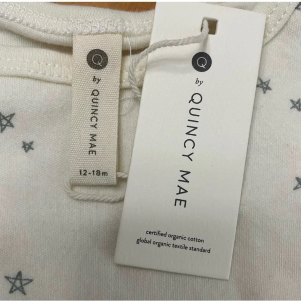 Last Call! Quincy Mae 2pc Organic Cotton Set, Hi-Low Top & Drawstring Pants - Picture 3 of 12